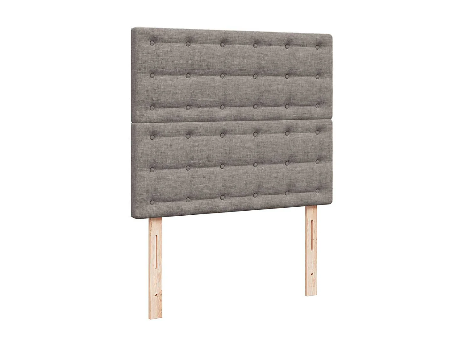 Cadre de lit ottoman avec matelas taupe 120x190 cm tissu
