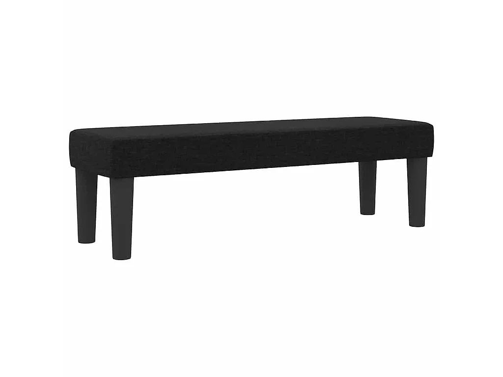 Boxspringbed met hoofdeinde Zwart 120 x 200 cm Stof