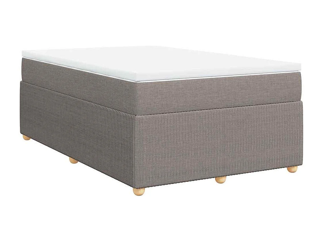 Boxspringbett mit Matratze Taupe 120x190 cm Stoff