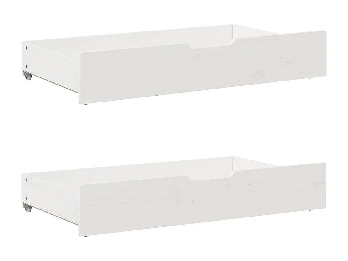 Cadre de lit sans matelas blanc 120x190 cm bois de pin massif