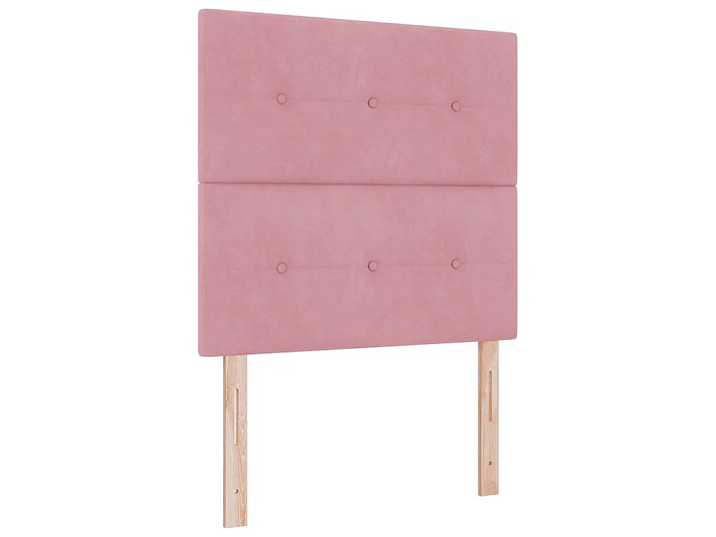 Boxspringbed met hoofdeinde Roze 120 x 200 cm Fluweel