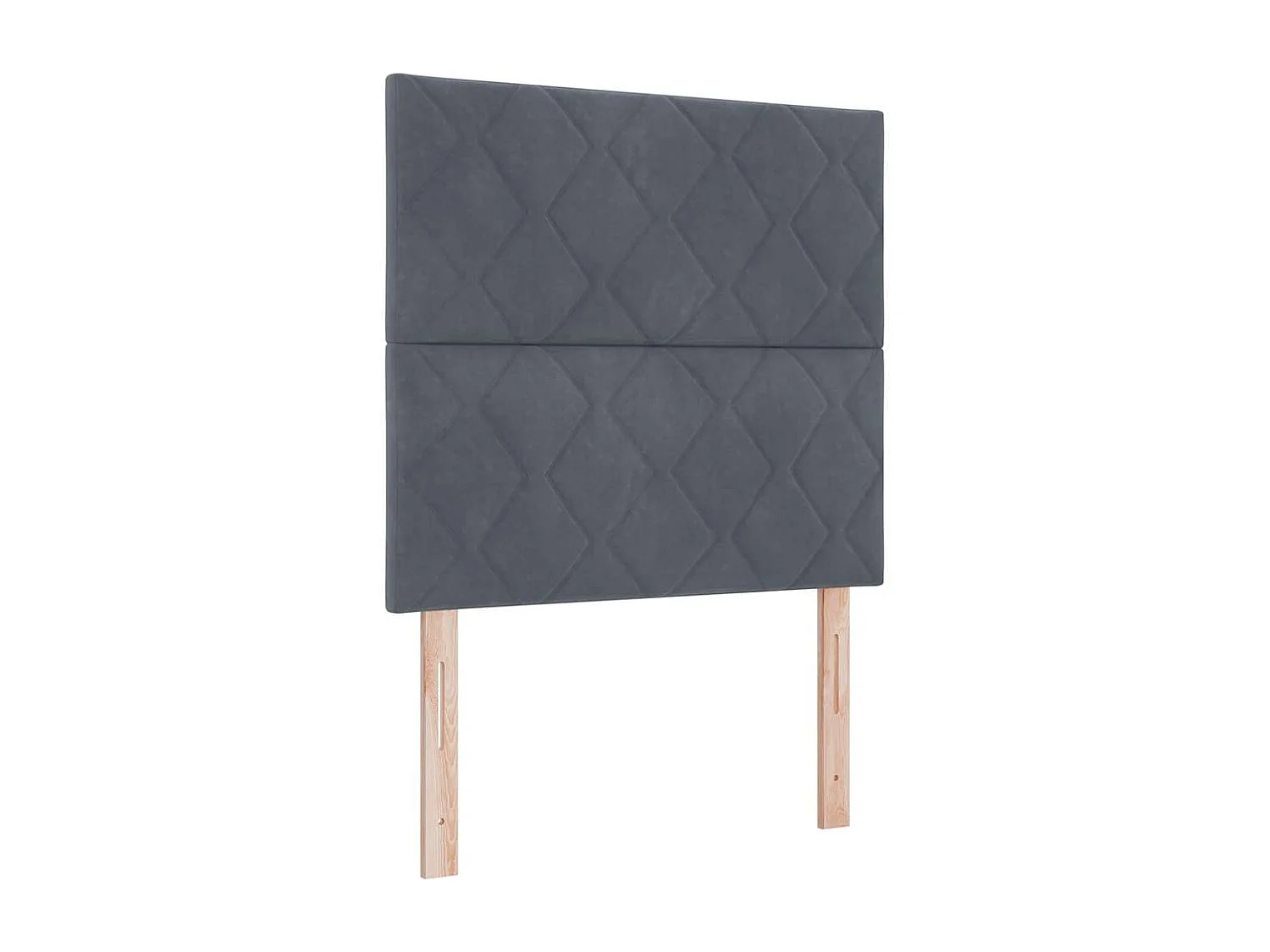Boxspring bed met hoofdeinde Donkergrijs 190 x 120 cm Fluweel