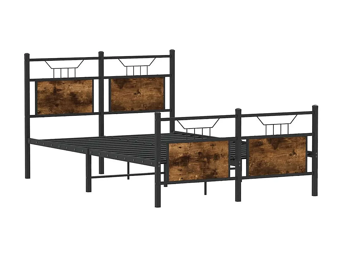 Giroletto senza Materasso Rovere Fumo 120x200 cm in Truciolato