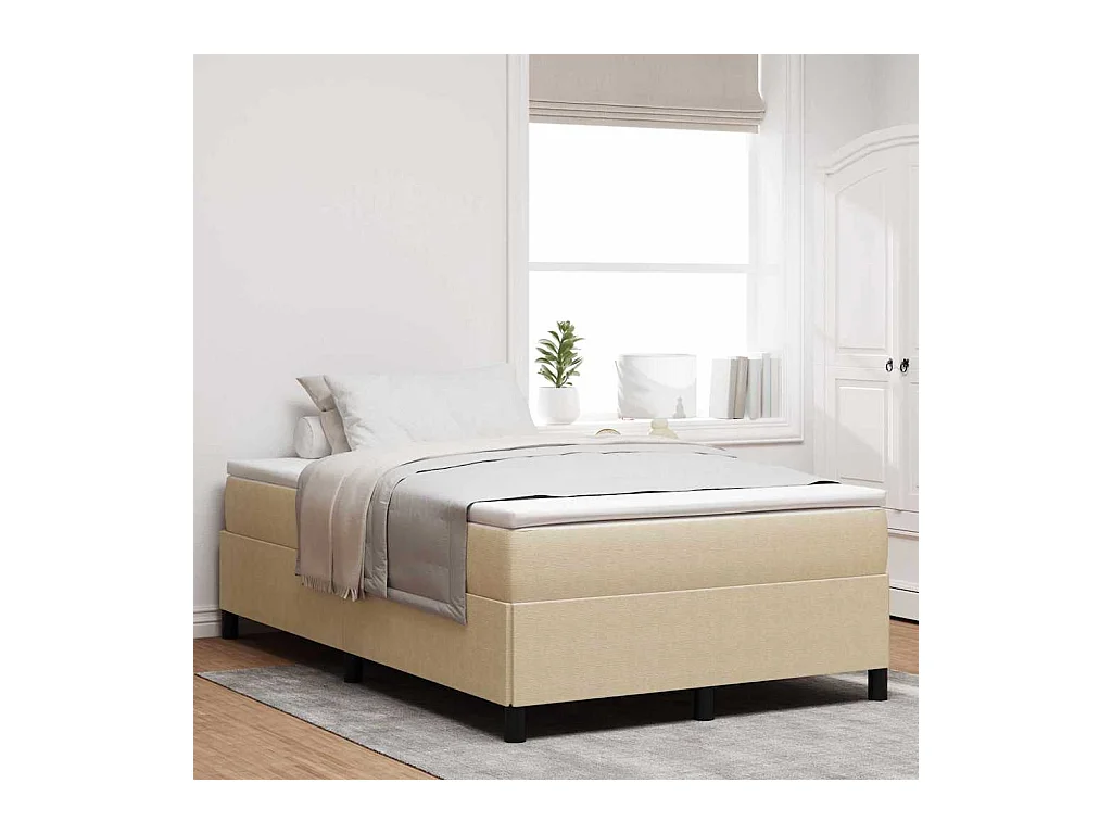 Bedframe Grijs groen 120 x 200 cm Katoenen stof