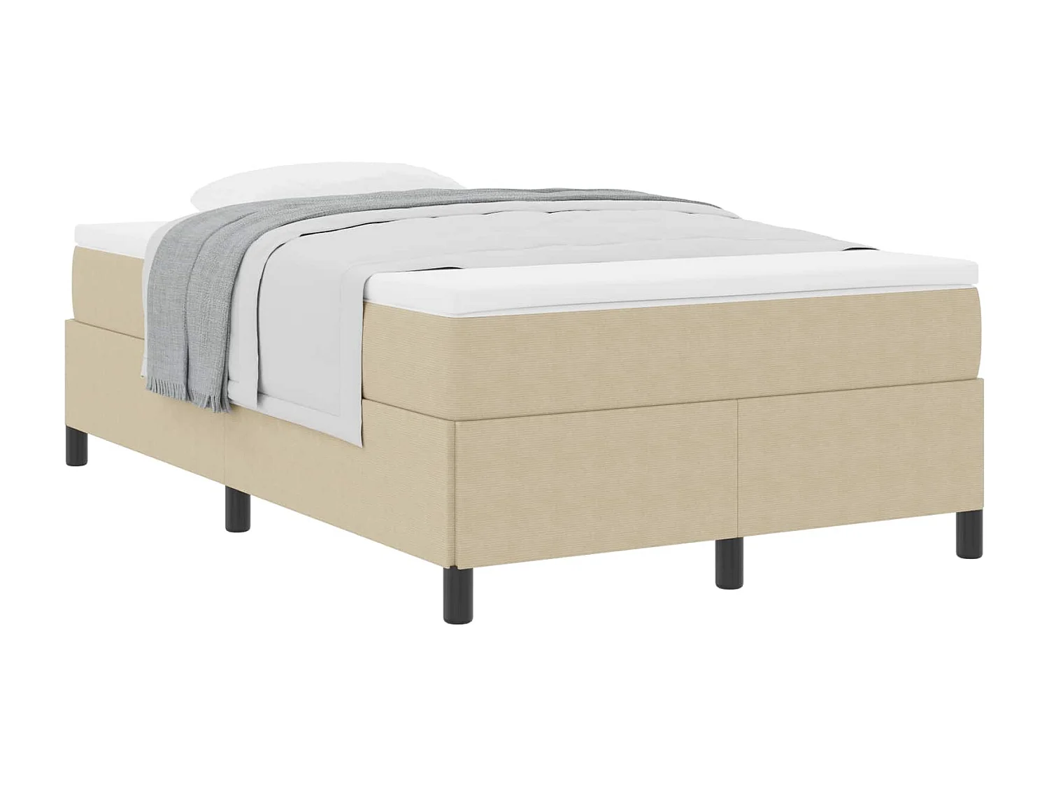 Letto a molle Grigio Verde 120 x 200 cm Velluto