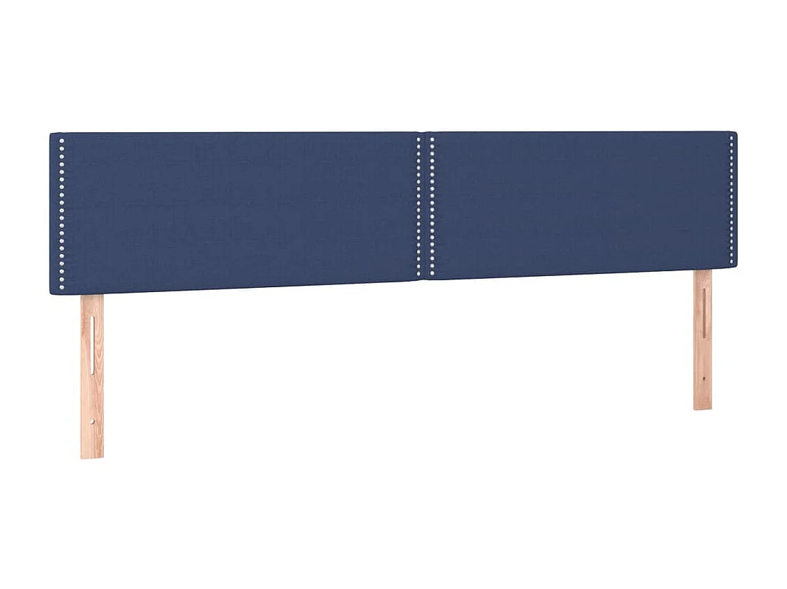 Letto a Molle con Materasso e LED Blu 120x190 cm in Tessuto