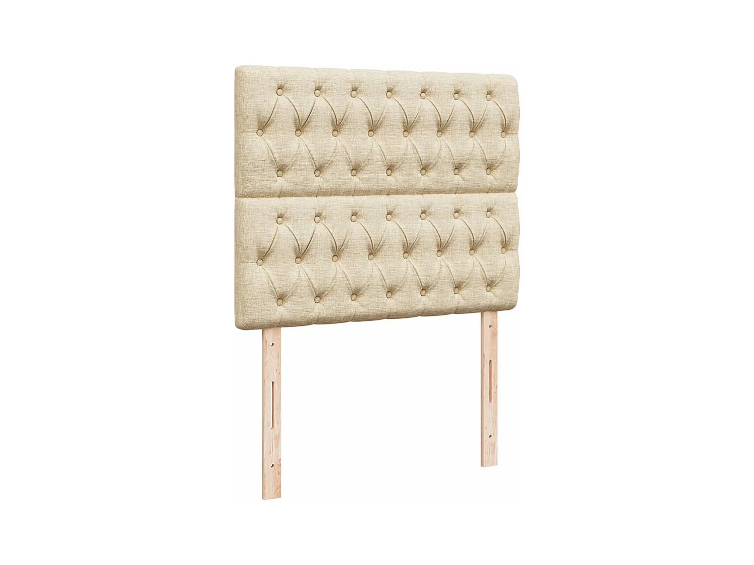 Boxspringbett mit Matratze Creme 120x200 cm Stoff