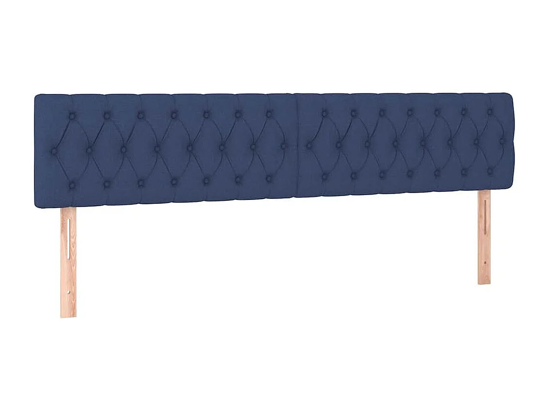 Boxspringbett mit Matratze Blau 120x190 cm Stoff
