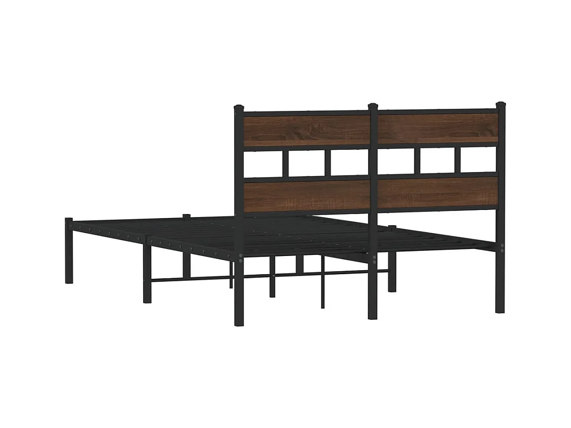 Cadre de lit sans matelas avec tête de lit 120x200 cm