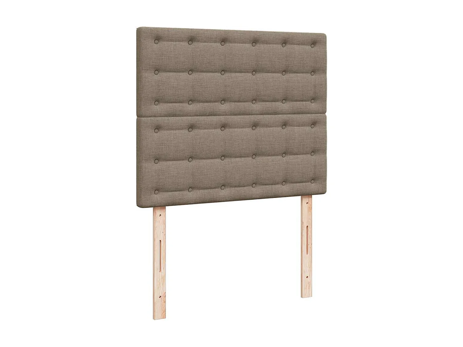 Boxspringbett mit Matratze & LED Taupe 120x190 cm Stoff