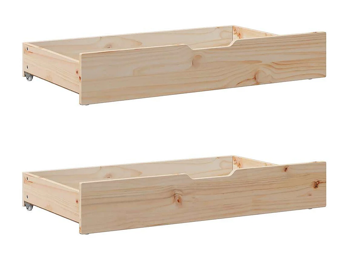 Estructura de cama sin colchón madera maciza de pino 120x190 cm