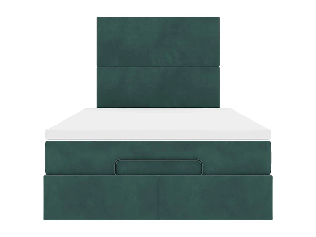 Ottoman bed met matrassen en LED's 120x190cm fluweel