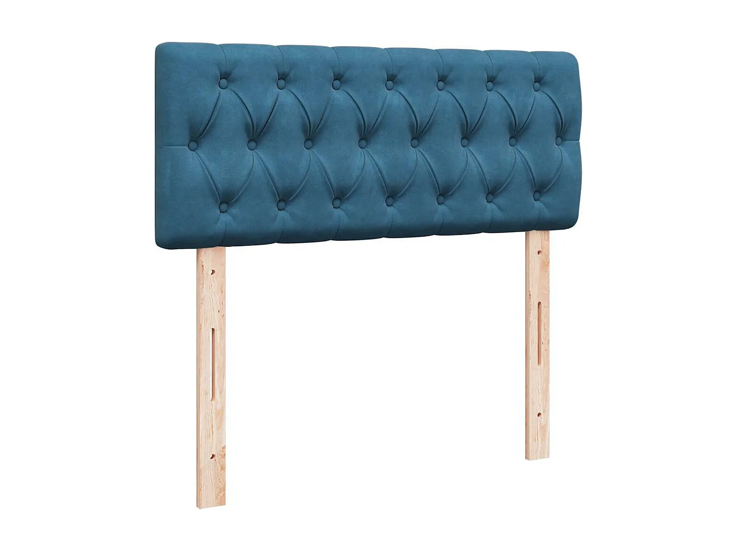 Cadre de lit ottoman avec matelas bleu foncé 120x200 cm velours