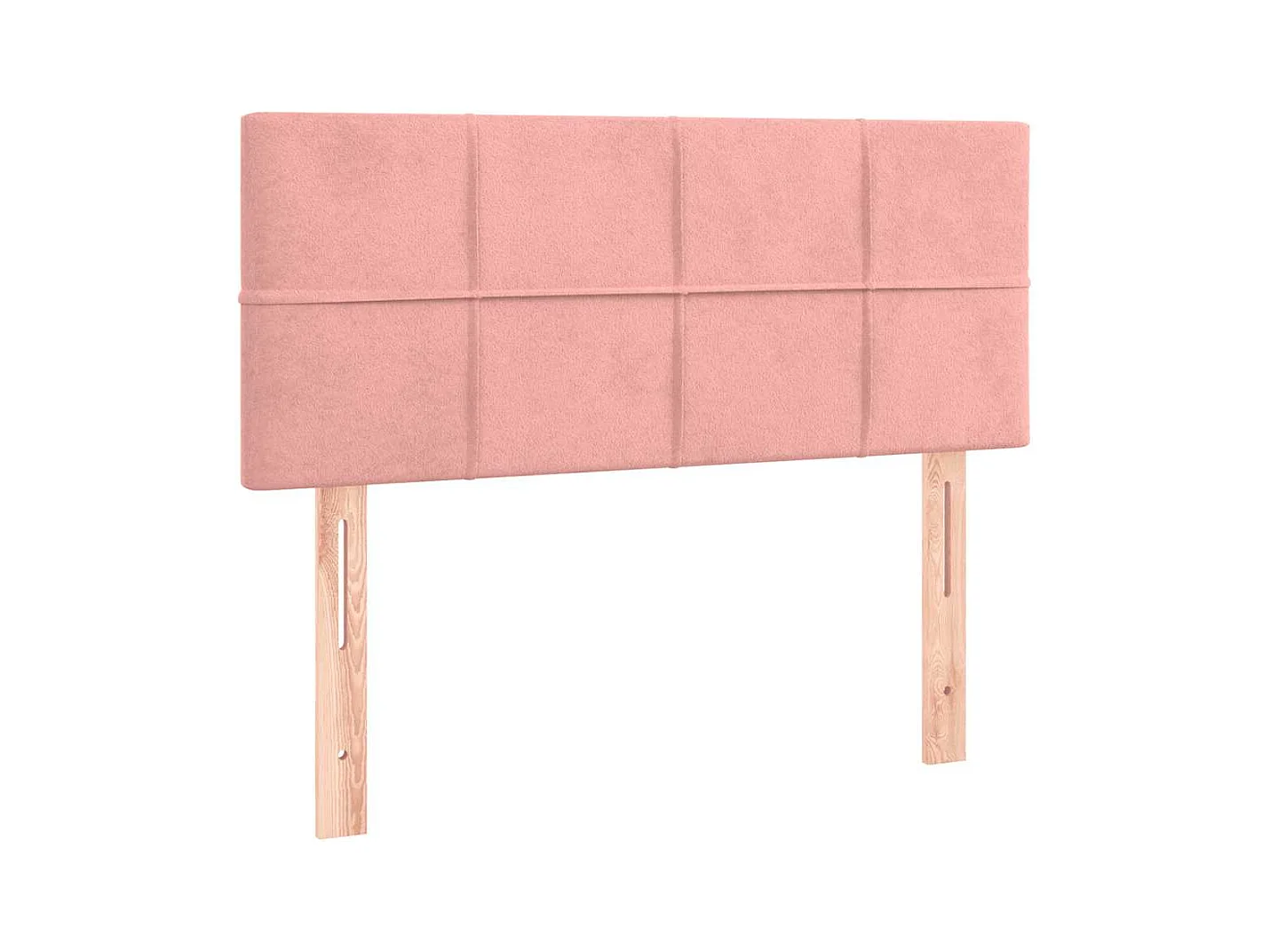 Sommier à lattes de lit et matelas LED rose 120x190 cm velours