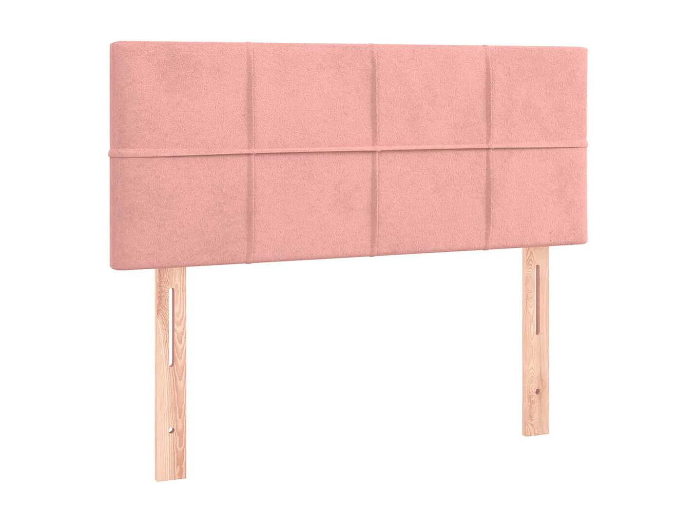 Letto a Molle con Materasso e LED Rosa 120x190 cm in Velluto