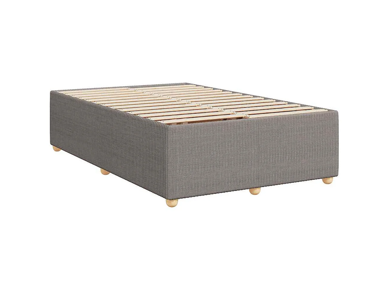 Boxspringbett mit Matratze Taupe 120x200 cm Stoff
