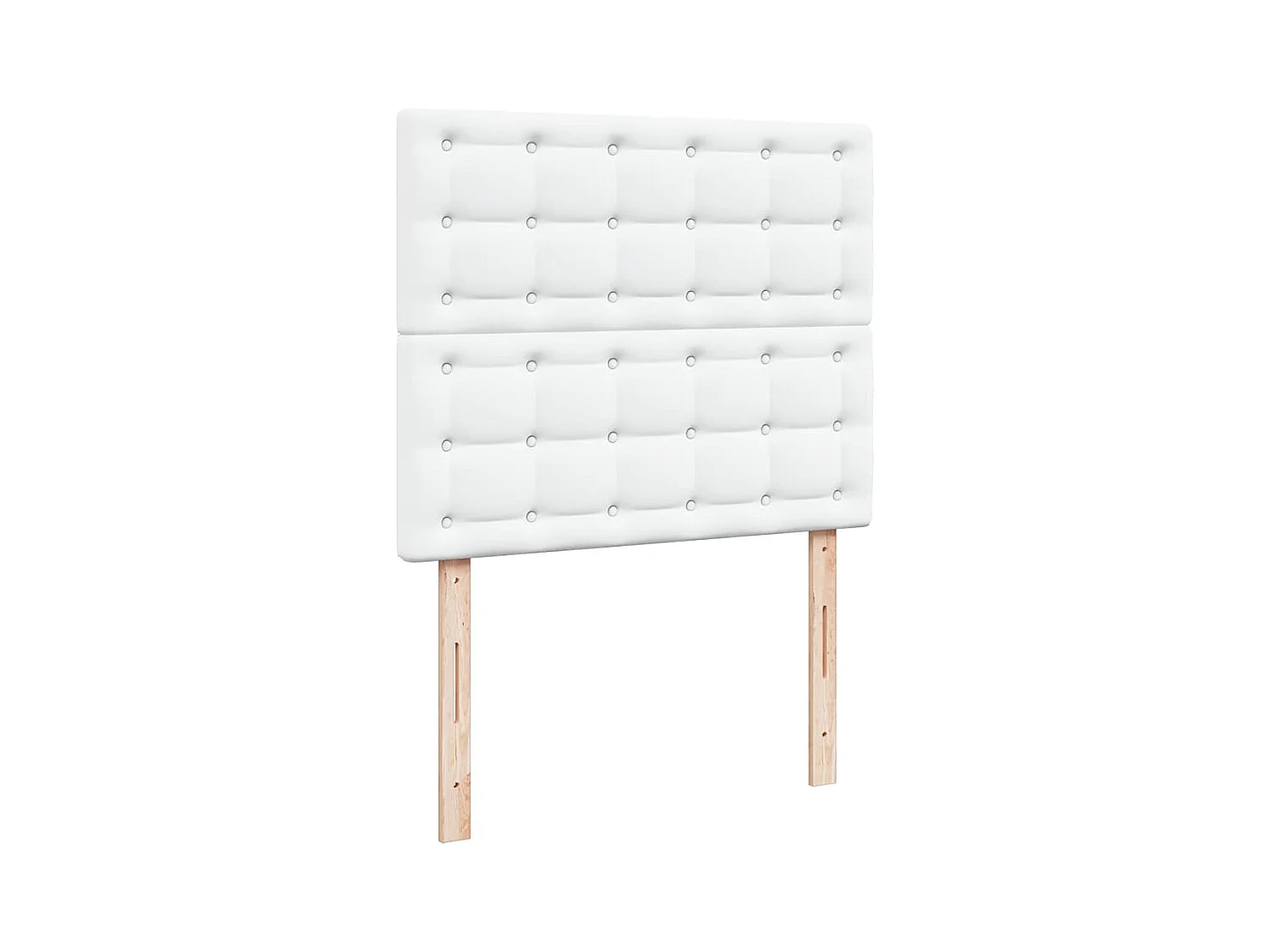Cadre de lit ottoman avec matelas blanc 120x200 cm similicuir