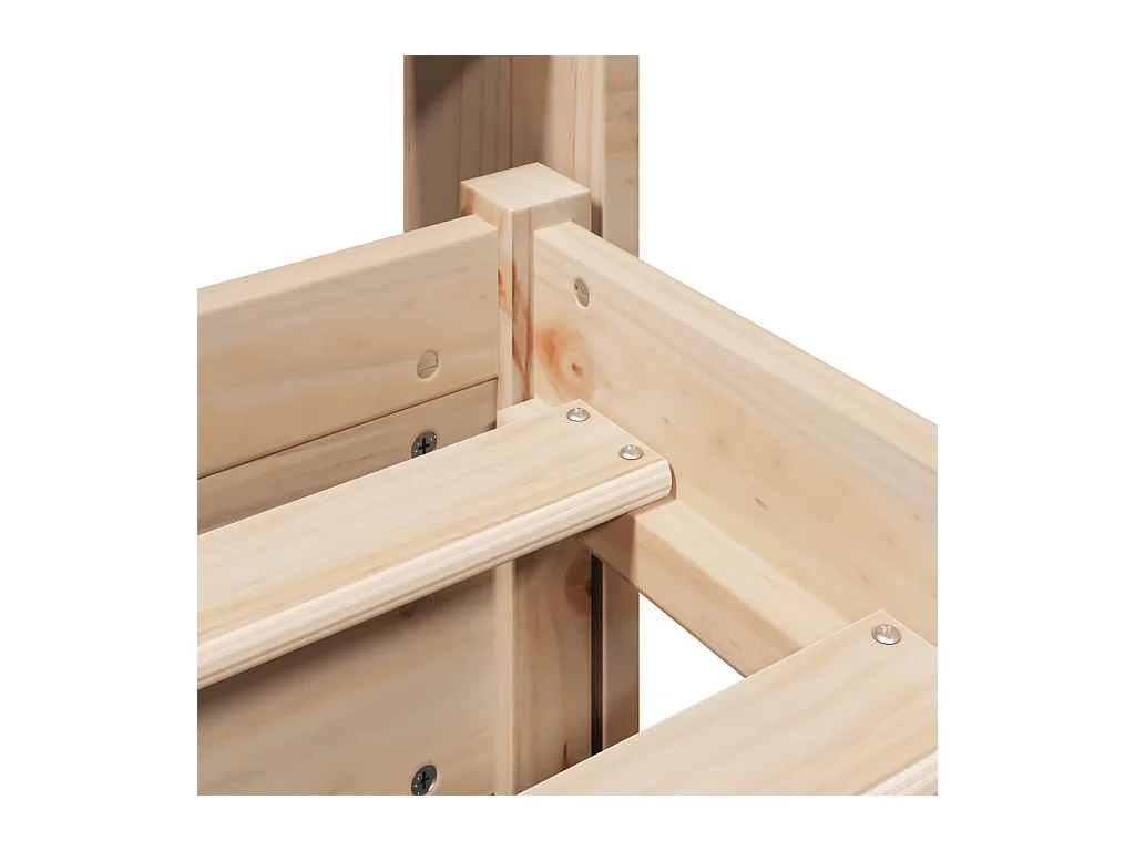 Cadre de lit avec tête de lit sans matelas 120x200 cm