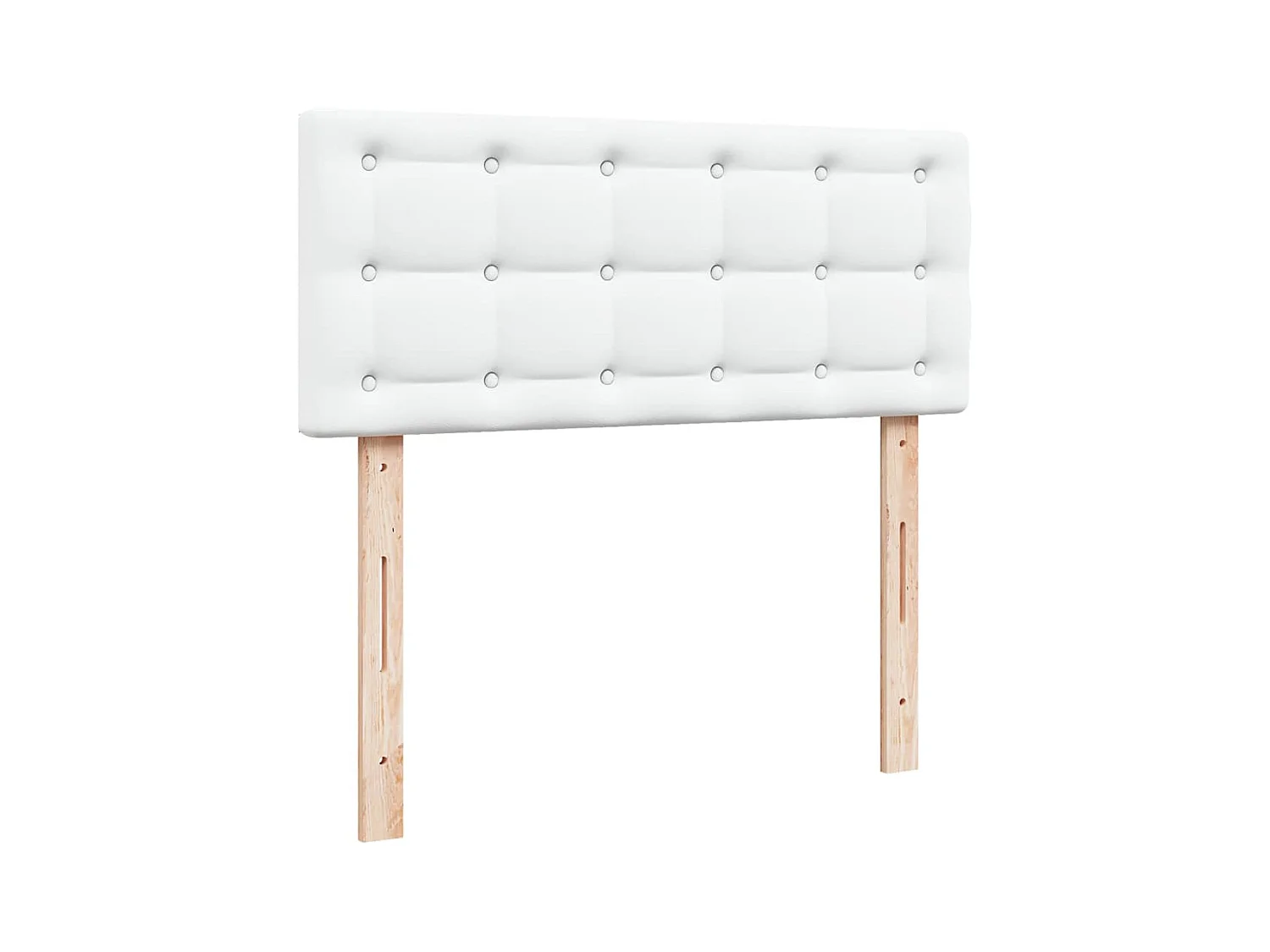 Cadre de lit ottoman avec matelas blanc 120x200 cm similicuir