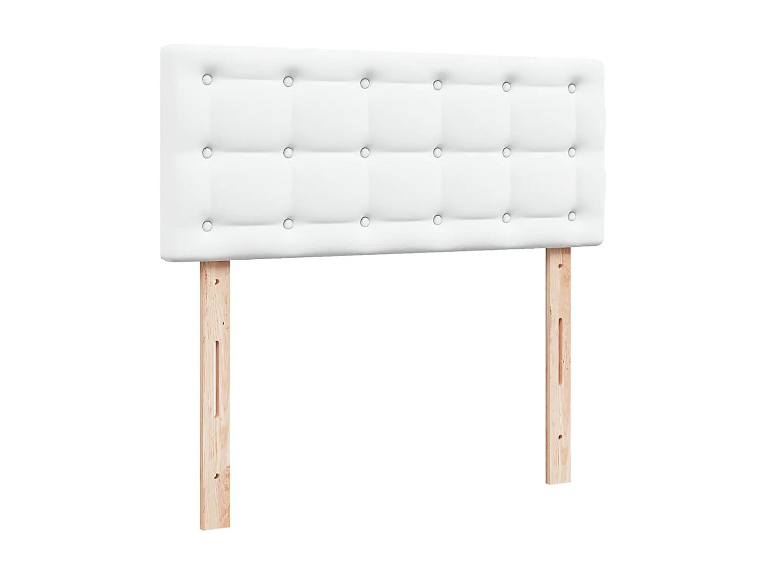 Cadre de lit ottoman avec matelas blanc 120x200 cm similicuir