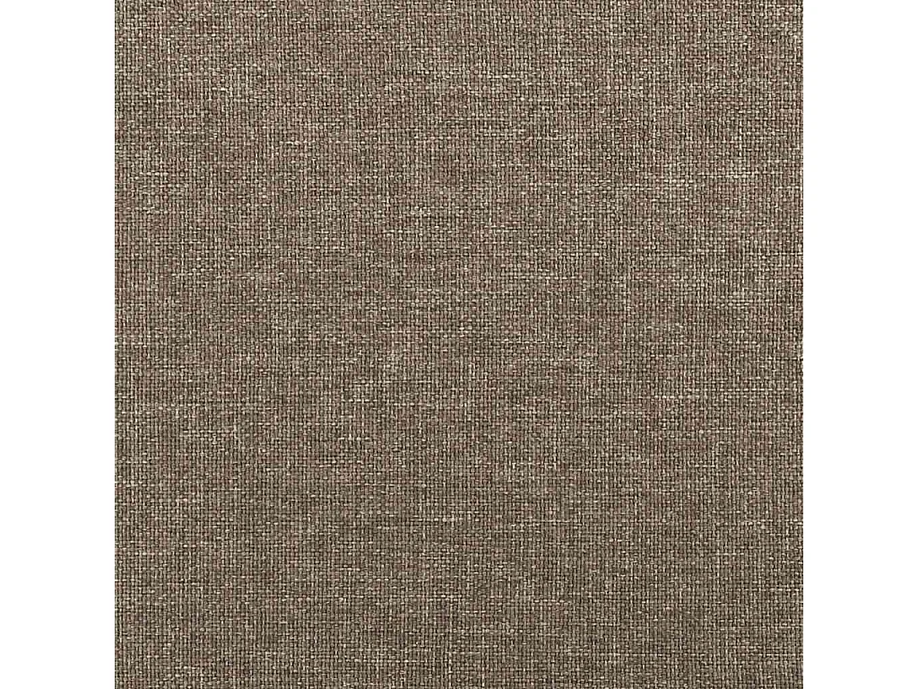 Sommier à lattes de lit avec matelas taupe 120x190 cm tissu