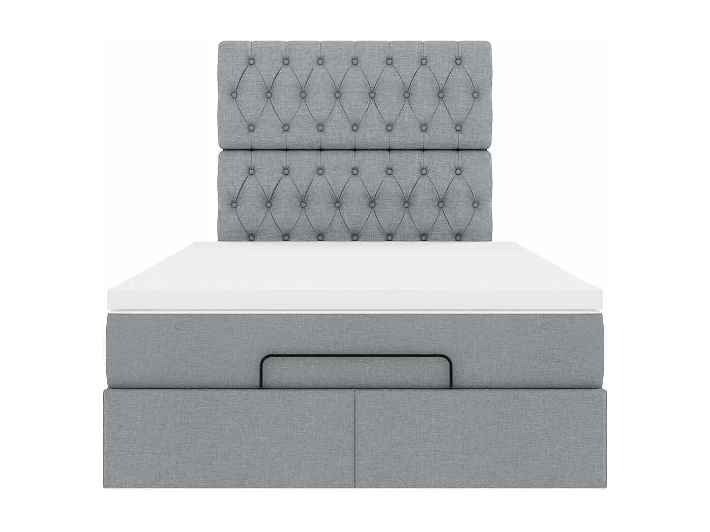 Struttura Letto Pouf con Materasso 120x200 cm in Tessuto