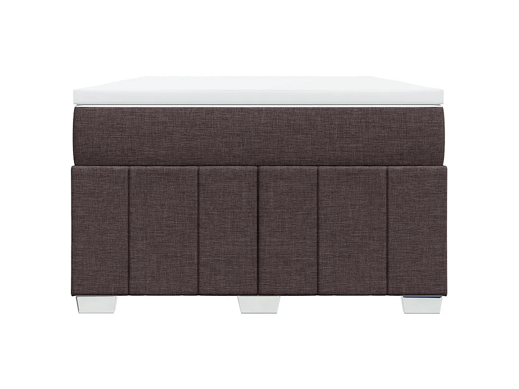 Boxspringbett mit Matratze Dunkelbraun 120x190 cm Stoff