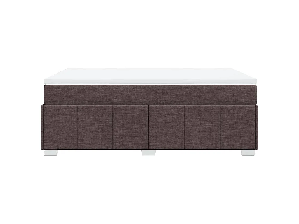 Boxspringbett mit Matratze Dunkelbraun 120x190 cm Stoff