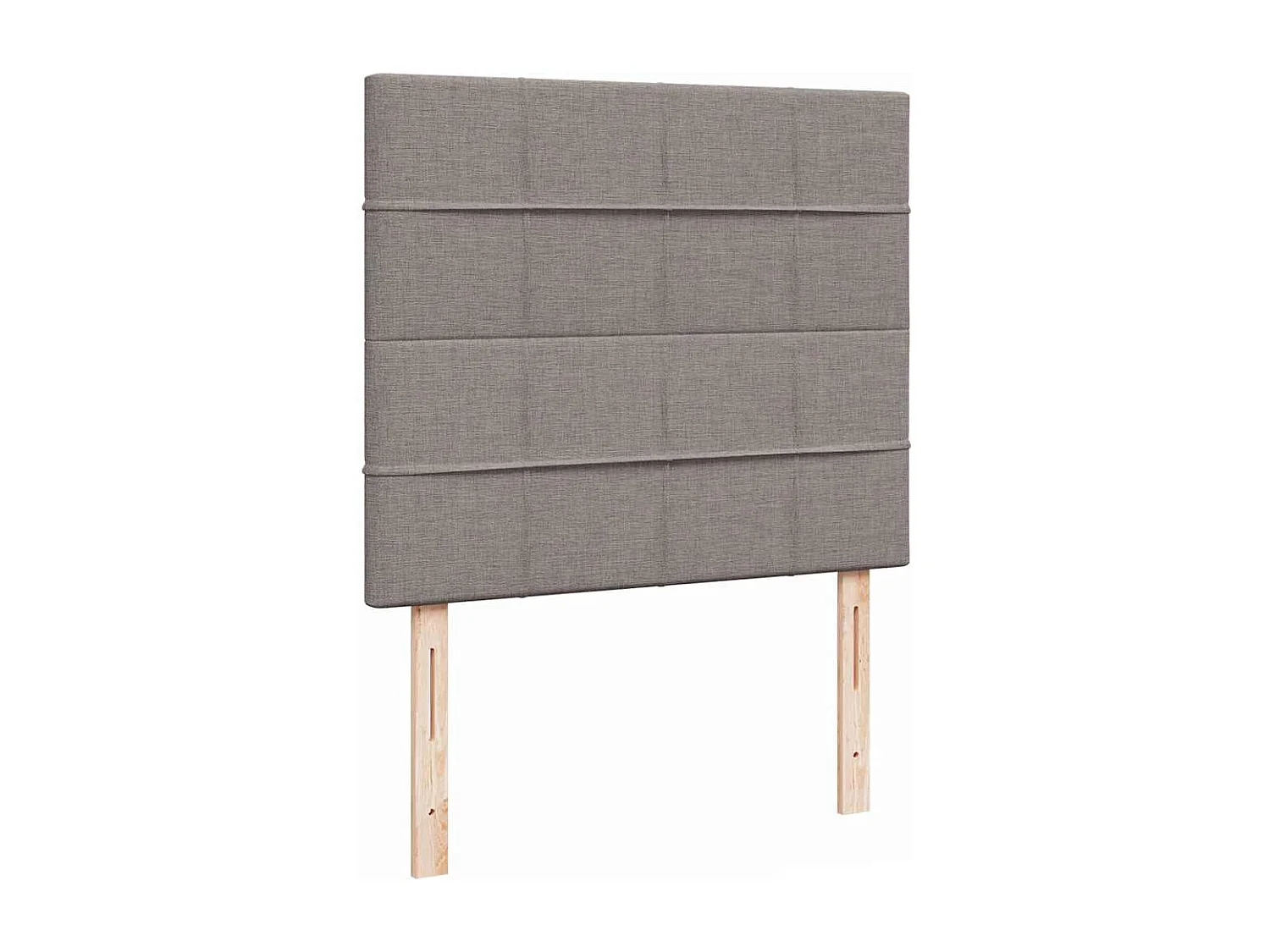 Cadre de lit ottoman avec matelas taupe 120x190 cm tissu