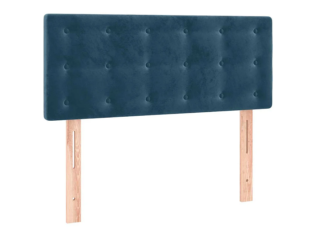 Sommier à lattes de lit avec matelas LED bleu foncé 120x190 cm