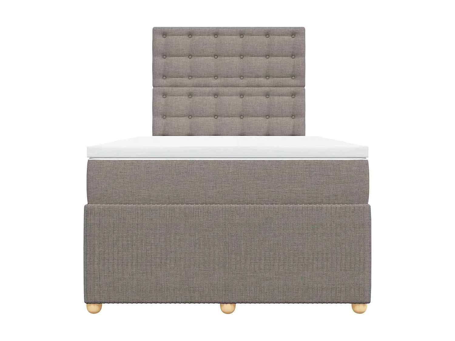 Boxspringbett mit Matratze Taupe 120x190 cm Stoff