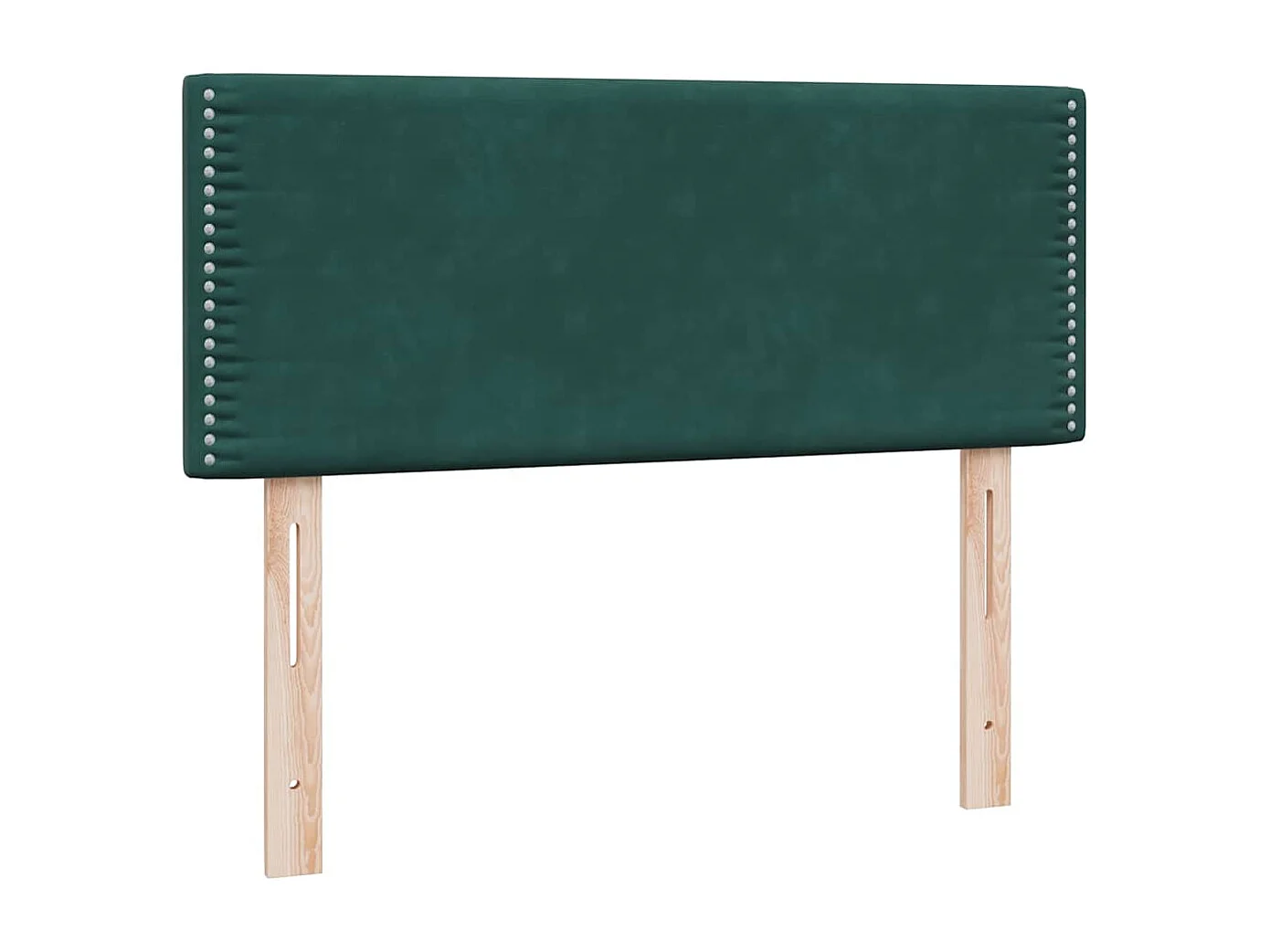 Boxspring met matras fluweel donkergroen 120x220 cm