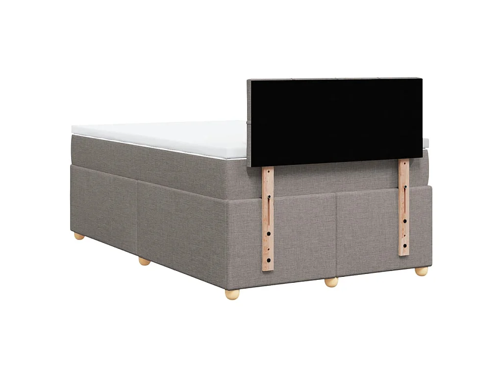 Boxspringbett mit Matratze Taupe 120x190 cm Stoff