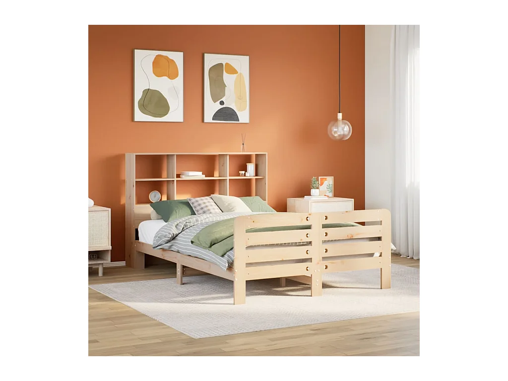 Bedframe zonder matras massief grenenhout 120x190 cm