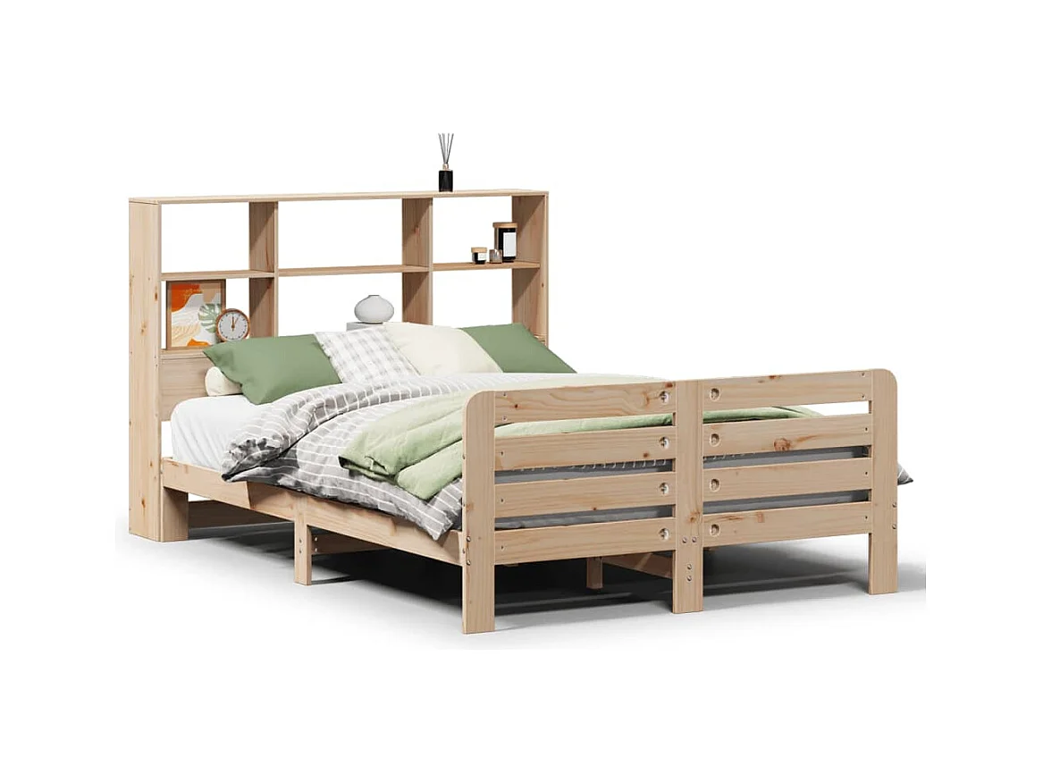 Bedframe zonder matras massief grenenhout 120x190 cm