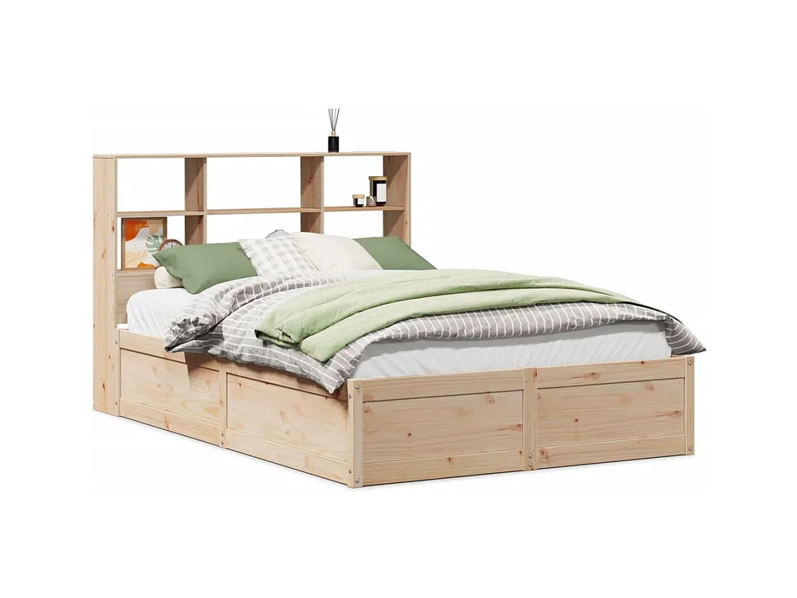 Cadre de lit sans matelas 120x200 cm bois de pin massif