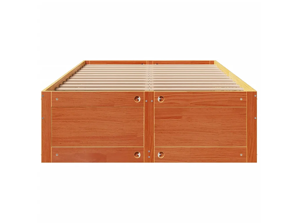 Cadre de lit sans matelas avec tiroirs 120x200 cm bois pin