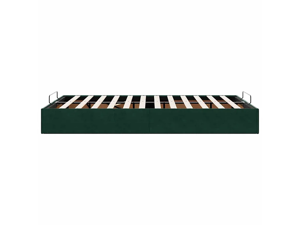 Ottoman bedframe zonder matras 120x200 cm fluweel donkergroen
