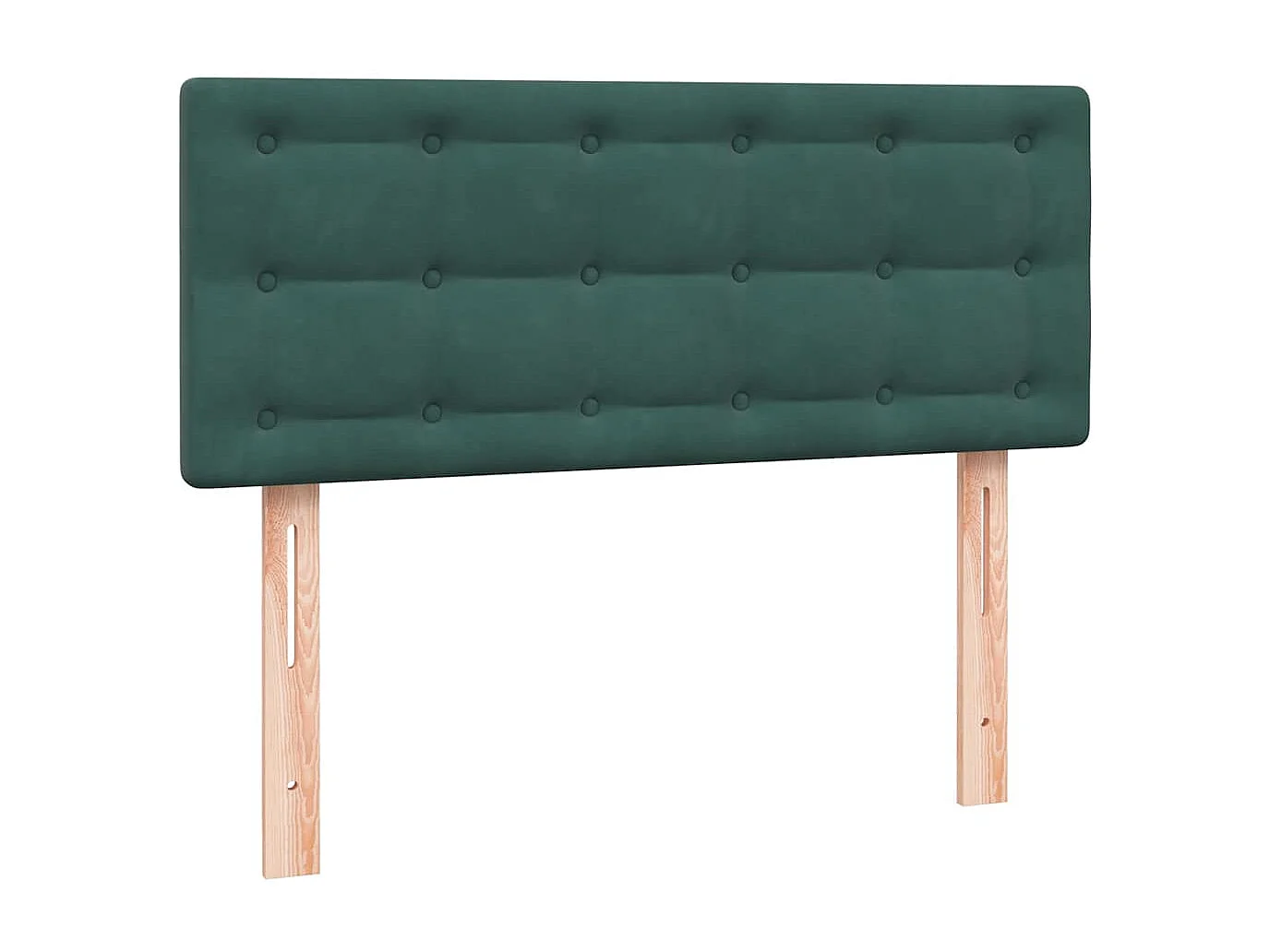 Boxspring met matras fluweel donkergroen 120x220 cm