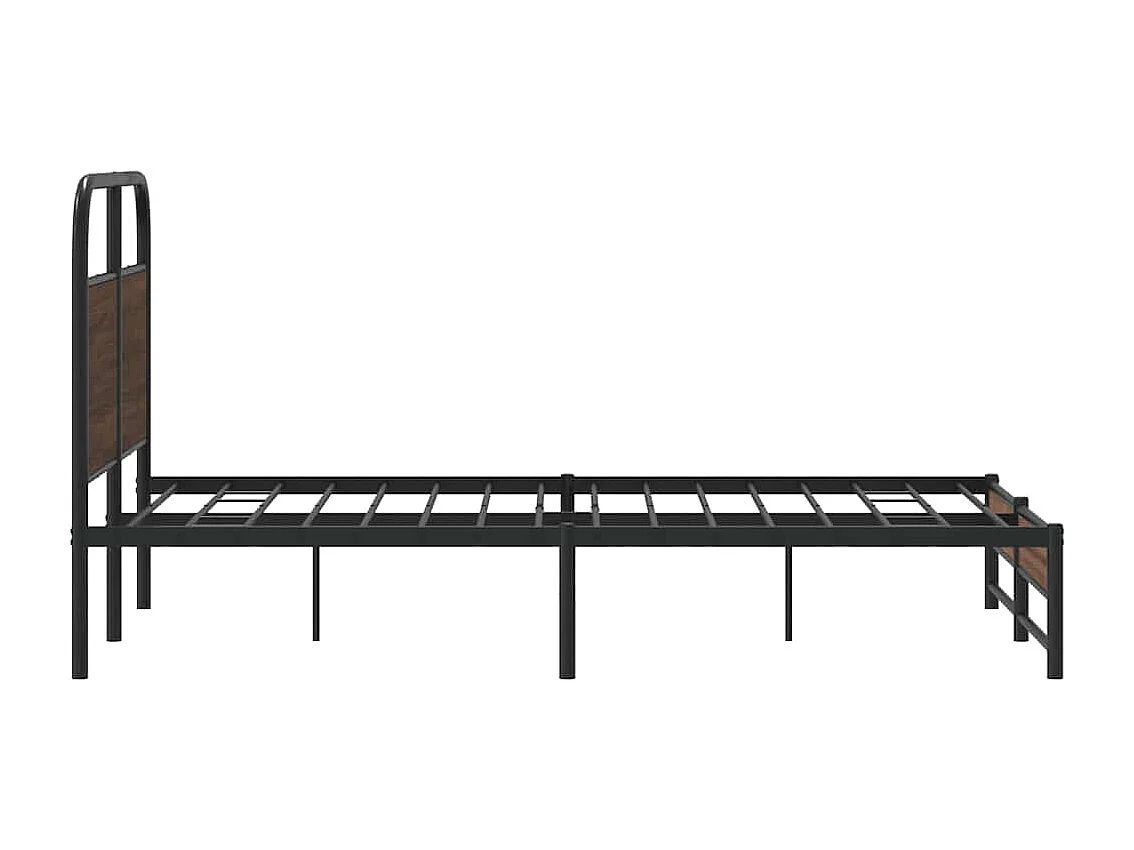 Bedframe zonder matras bewerkt hout bruin eikenkleur 120x200 cm