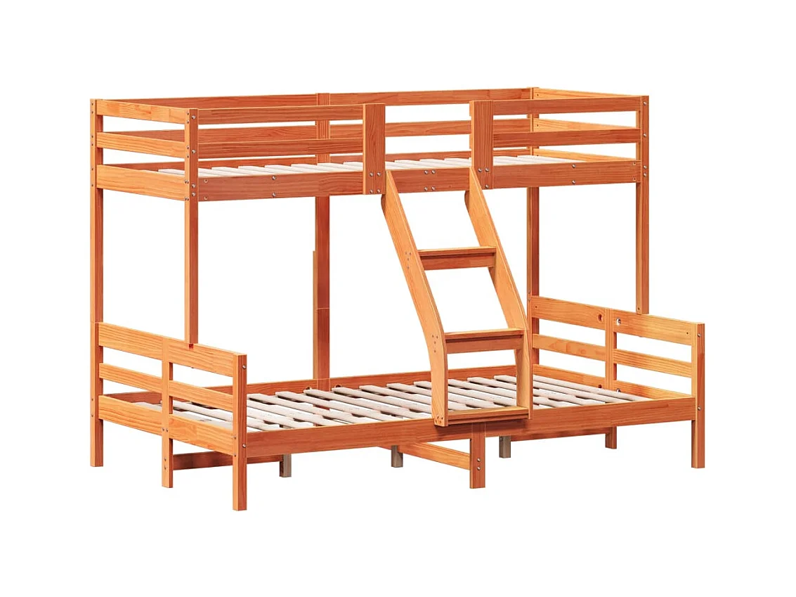 Lit superposé sans matelas 90x200/120x200 cm bois massif
