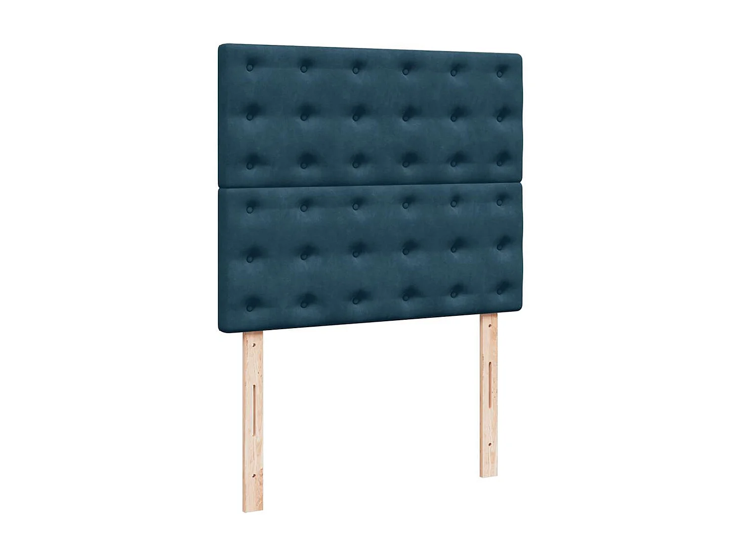 Giroletto a Molle con Materasso Blu 120x190 cm in Velluto
