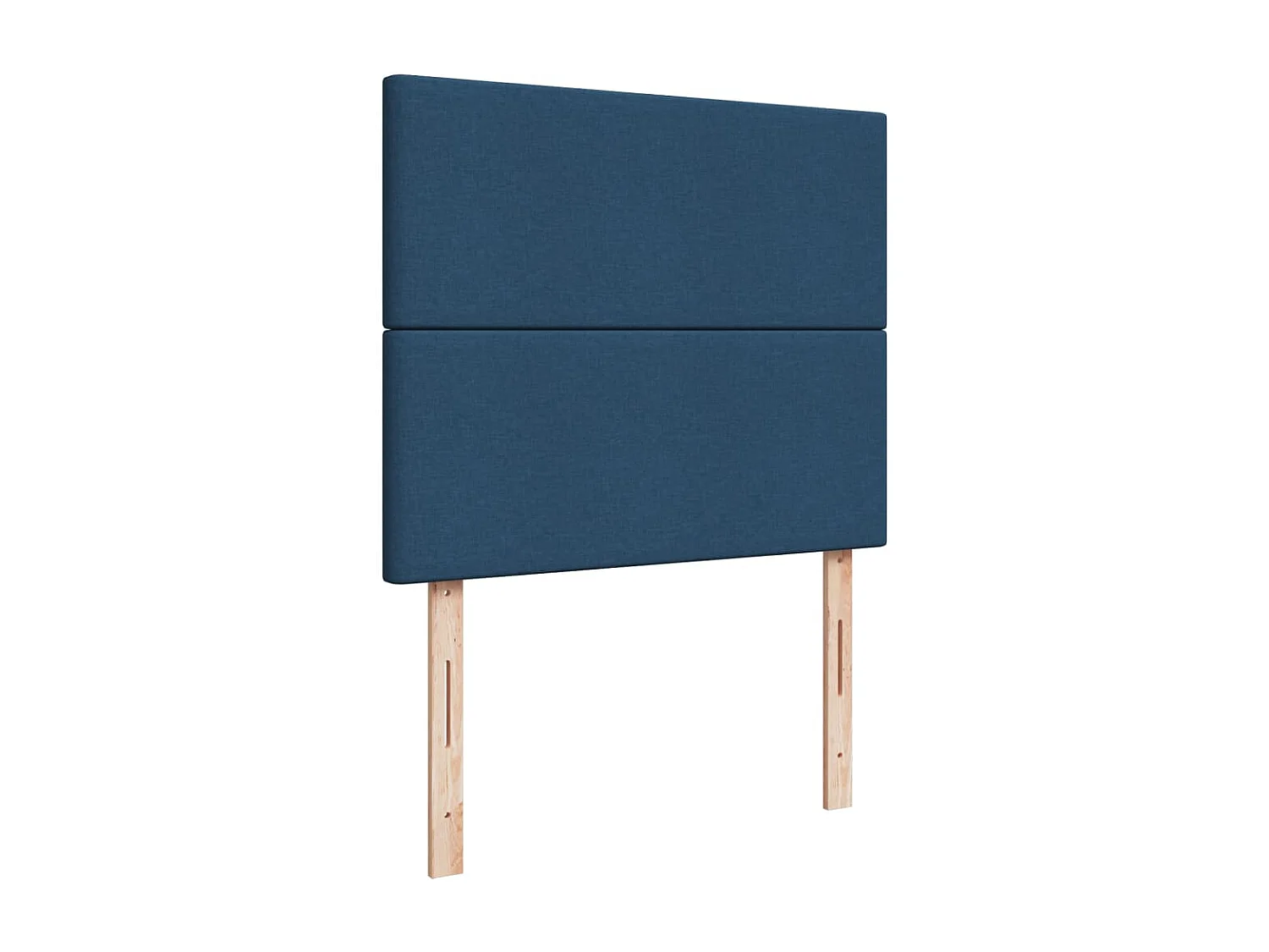 Boxspring met matras stof blauw 120x200 cm