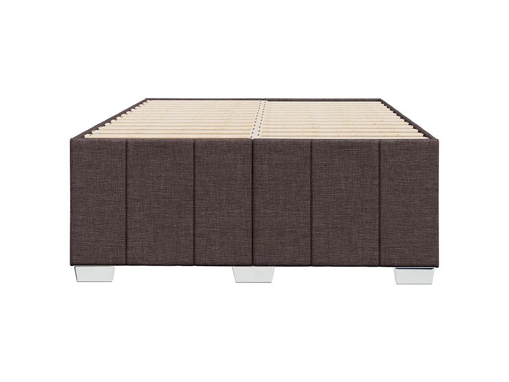 Bedframe zonder matras 120x190 cm stof donkerbruin