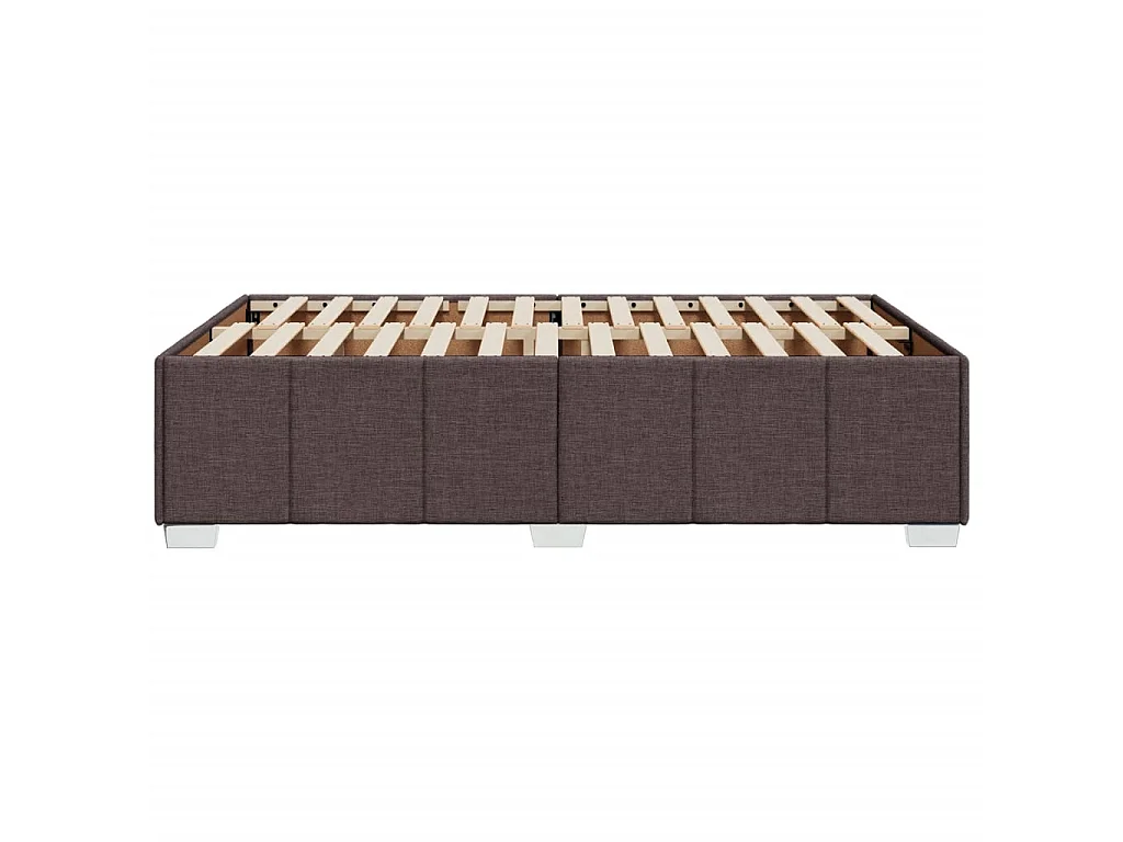 Bedframe zonder matras 120x190 cm stof donkerbruin