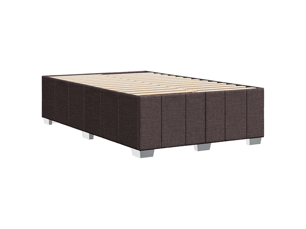 Bedframe zonder matras 120x190 cm stof donkerbruin