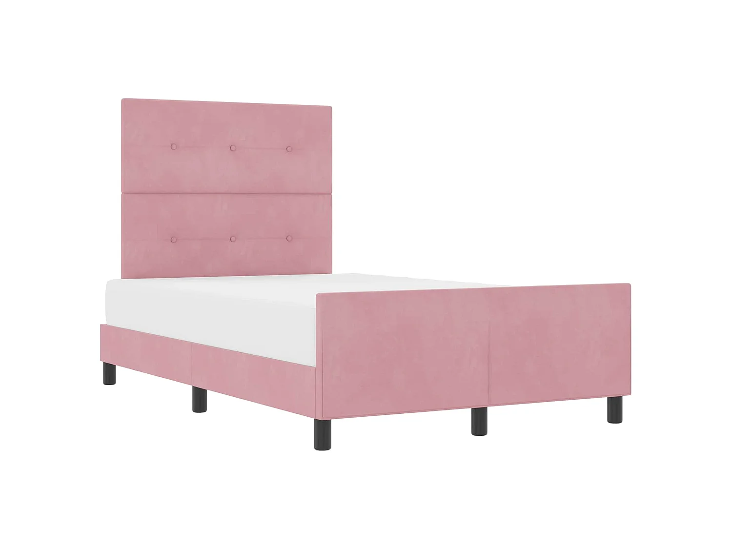 Boxspringbed met hoofdeinde Roze 120 x 200 cm Fluweel