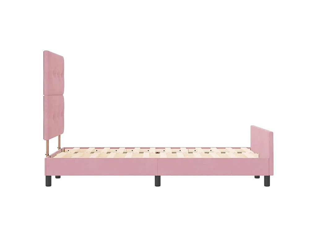 Boxspringbed met hoofdeinde Roze 120 x 200 cm Fluweel