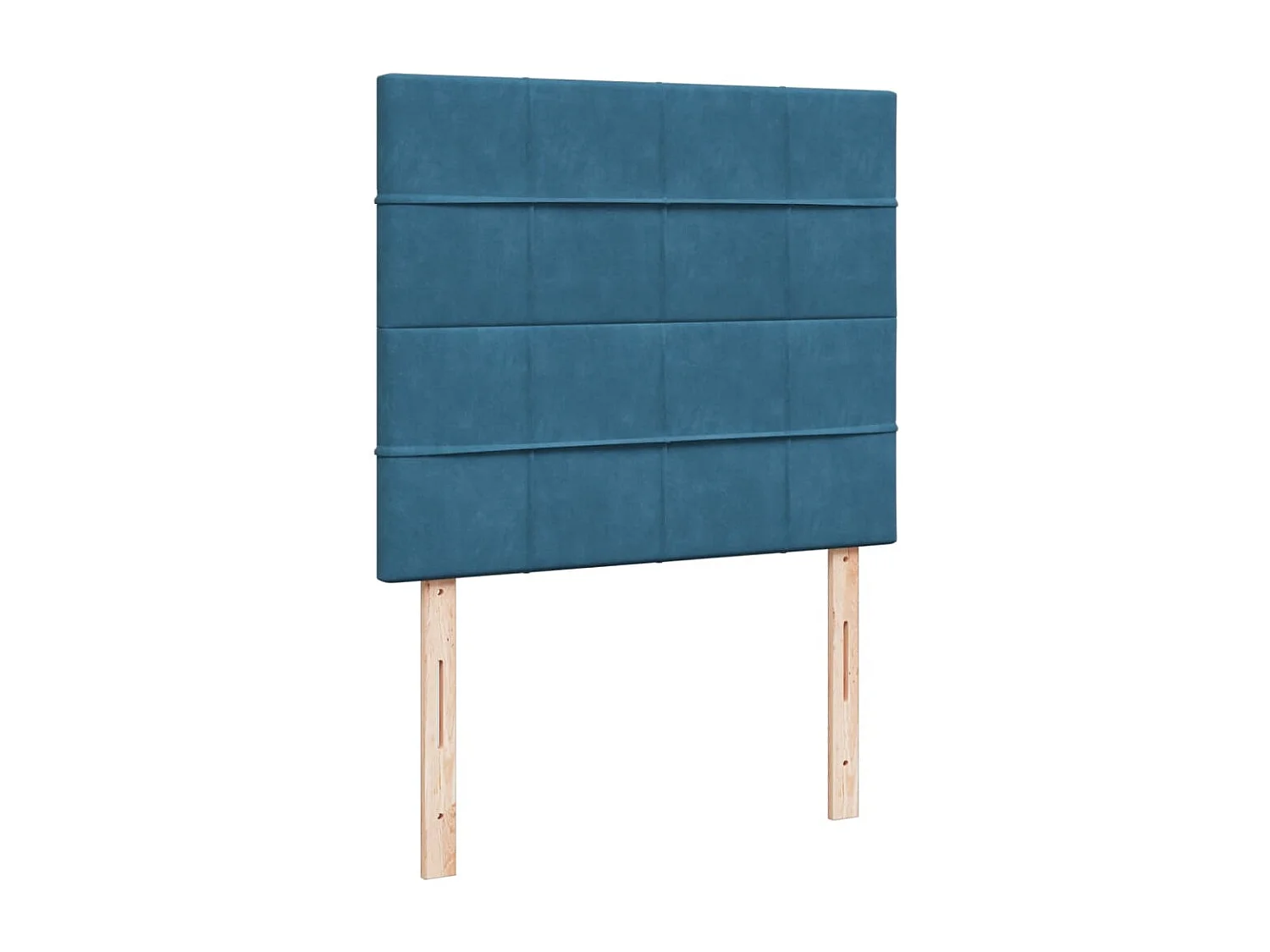 Boxspring met matras fluweel blauw 120x190 cm