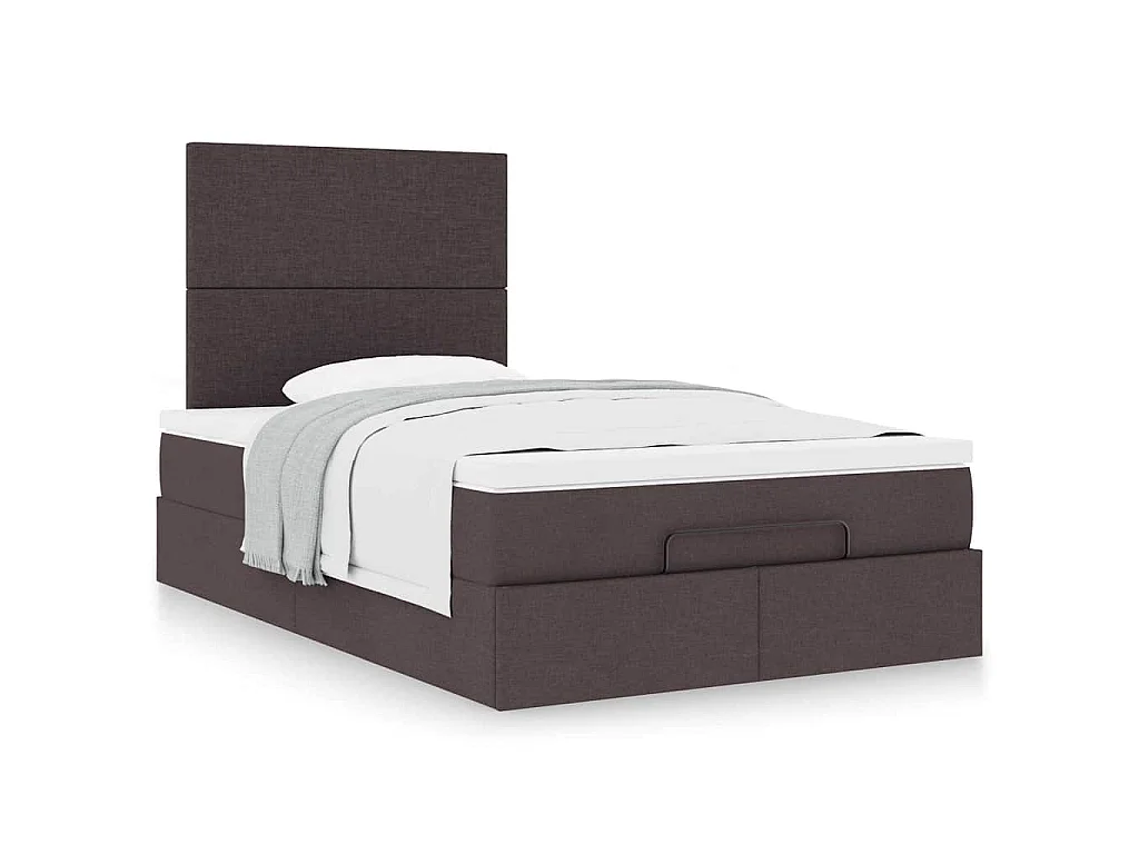 Struttura Letto Pouf con Materasso 80x200 cm in Tessuto